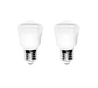 WULUN Pack de 2 E27 Bombillas LED Inteligente con Sensor Movimiento, Auto On/Off, Luz Noche para seguridad, 2W, 3000K Blanco Cálido, AC 220V, No regulable