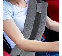 Wumimi Almohada de mastectomía poscirugía para cinturón de seguridad, almohadillas protectoras para cáncer de mama, marcapasos, cirugía cardíaca, recuperación de cesárea (gris oscuro)