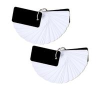 WUMUZAI 100 tarjetas flash con anillos y cubierta para estudiar, 4 x 7 cm, pequeñas tarjetas de índice en blanco de doble cara, tarjetas de notas de colores sin rayas para negocios de estudio, color