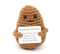 WUMZIRA 1 pcs Original y Divertido, Patata Positiva en Español, Idea Graciosa, Cumpleaños Hombre Mujer Pareja Adolescente, Colega Objeto de Oficina,| Peluche Inusual, Muñeco de Humor y Motivación