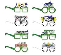 WUMZIRA 8 Pares de Gafas de Fiesta Divertidas de Papel para Boda, Cumpleaños y Despedida de Soltera, Accesorios Photocall para Hora Loca, Complementos Originales para Celebraciones y Eventos