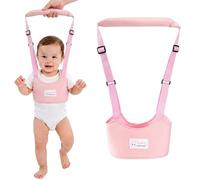 WUMZIRA Arnés Bebe para Caminar, Arnés de Seguridad Ajustable y Transpirable para Bebés, Caminador Bebe 4 Estaciones con Diseño de Conejo Rosa, Correa para Niños Primeros Pasos 6-24 Meses