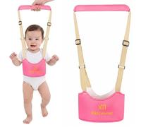 WUMZIRA Arnes Bebe para Caminar, Arnés de Seguridad Ajustable y Transpirable para Primeros Pasos, Asistente de Caminata Infantil con Hebilla de Seguridad para Bebés de 7-24 Meses, Rosa