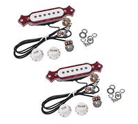 WUNDER 2X Fonocaptor de Guitarra Acustica Magnetica Bobina Simple