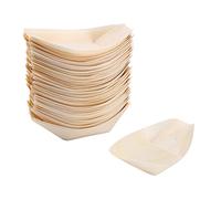 WUNDER 50 cuencos para comida para dedos, biodegradables, 11 cm x 6,5 cm