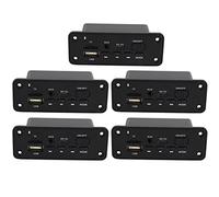 WUNDER 5X Reproductor de MP3 Manos Tablero Decodificador 2 x 3W Amplificador DC 5V MP3 WMA Inalámbrico Bluetooth 5.0 Tablero Decodificador MóDulo de Audio USB FM TF Radio