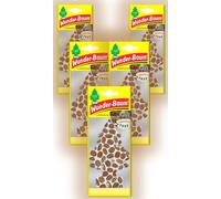 Wunder-Baum Ambientador para coche (5 unidades) + bolígrafo de luz (café)