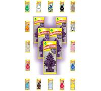 Wunder-Baum Ambientador para coche (5 unidades) + bolígrafo de luz (Midnight Chic)