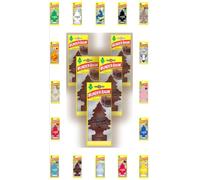 Wunder-Baum Ambientador para coche (5 unidades) + bolígrafo de luz (piel)