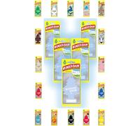 Wunder-Baum Ambientador para coche, 5 unidades, incluye bolígrafo de luz (algodón veraniego)