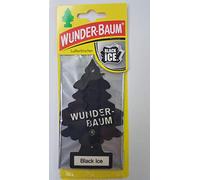 Wunder-Baum Black Ice Coche Papel - Ambientador (Papel, Coche, Negro)