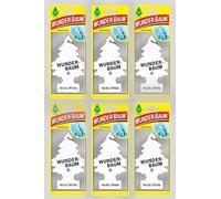 Wunder-Baum Juego de 5 ambientadores para coche + bolígrafo light-tribe (Arctic White)