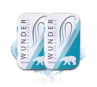 Wunder Palillos de Dientes - Caramelo de hielo - 2x 100 Palillos con sabor - Palillos de Dientes Caramelo de hielo - contra el mal aliento - aliento frescor - Limpieza dental - Paquete de 2