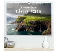 Wunderbare Färöer Inseln (hochwertiger Premium Wandkalender 2026 DIN A2 quer), Kunstdruck in Hochglanz: Die Färöer Inseln sind ein Juwel inmitten des rauen Nordatlantik