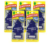 Wunderbaum Ambientador original deportivo, 5 unidades, aroma para vehículo, 1 unidad