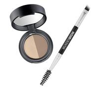 WUNDERBROW Soft Brow Define & Fill Brow Powder Duo (Rubio) - Maquillaje para Cejas de Acabado Natural con Brocha de Doble Punta, Vegano y Libre de Crueldad
