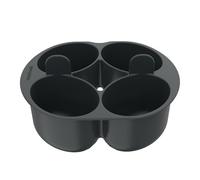 Wundermix - WunderPoach® para cuatro • Escalfador de huevos para Thermomix y Monsieur Cuisine • Hacer Huevos Escalfados con TM/MC • Hervir Huevos • Cocedor de huevos para 4 huevos