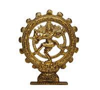 Wunderpflege | Estatua de Ganesha Lakshmi esculpida con gran detalle en acabado antiguo de marfil | Decoración del hogar | comando | Regalo | Ídolo de Dios Hindú (Shiva Natraj Oro Antiguo)