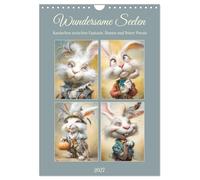 Wundersame Seelen. Kaninchen zwischen Fantasie, Humor und feiner Poesie (Wandkalender 2027 DIN A4 hoch), CALVENDO Monatskalender: Die verspielte, ... Welt außergewöhnlicher Kaninchen