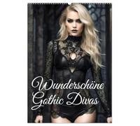Wunderschöne Gothic Divas (Wandkalender 2026 DIN A2 hoch), CALVENDO Monatskalender: Verlockende Damen der Finsternis