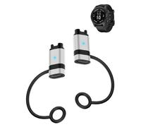 WUNIAK Adaptador de cargador tipo C para Garmin Fenix 7/7 Pro, convertidor de carga magnético tipo C para Fenix 7/7 Pro, plateado (paquete de 2)