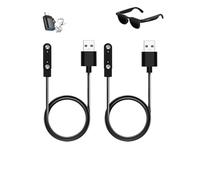 WUNIAK Cable de carga para gafas inteligentes Zuzupord AI, cable de carga USB magnético, accesorios flexibles para Zuzupord AI con adaptador tipo C a USB (con cordón), (paquete de 2)
