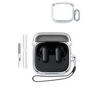 WUNIAK - Funda para auriculares Anker Soundcore P30i, funda protectora rígida de policarbonato con llavero y kit de limpieza, carcasa antiarañazos a prueba de golpes para auriculares Bluetooth