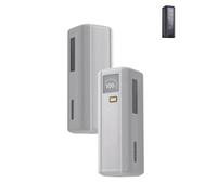 WUNIAK Funda para Xiaomi 212W HyperCharge P03MI Power Bank 25000mAh, Silicona Suave Protectora Portátil Resistente a Arañazos Resistente a Golpes con Cordón, Gris