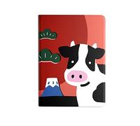 WunM Studio Estuche Compatible con el Nuevo Kindle 10th Generation 2019, Cubierta Protectora de Carcasa Delgada de PU con Encendido/Apagado automático, J9G29R/dibujos Animados Divertidos de Vaca