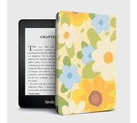 WunM Studio Funda Protectora Compatible con Kindle Paperwhite 4 E-Reader (10.ª generación, versión 2018), Cubierta de protección de Libros electrónicos/Pintura al óleo Floral