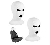 WUNZILO 2 pcs fundas de asiento de coche, reposacabezas para asientos de coche, accesorios divertidos para reposacabezas, juego universal para asientos de coche, divertidas fundas de reposacabezas