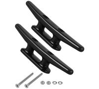 WUNZILO 2 piezas Grapa para Barcos,Cornamusas para Muelles de Amarre,Tacos de Base Abierta Base de Cuerda Marina,Taco de Barco Nailon,Taco de Base Abierta Accesorios de Hardware para Barcos