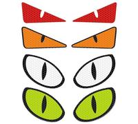 WUNZILO 4 pares Pegatinas para ojos robot cortacésped, paquete de 2 pegatinas reflectantes para robots, resistentes al agua, pegatinas para aspiradora, robot cortacésped, decoración, Separado