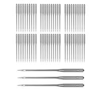 WUNZILO 60Pcs Agujas para Máquina de Coser,Agujas Universales Tamaños 14/16/18 para Tejidos Delgados y Gruesos Apta para Tela Algodón Denim Lona y PEstándar para Costura Doméstica