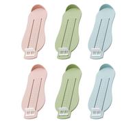 WUNZILO 6Pcs Podómetro de bebé y niño (0-8 años) - Regla de medición precisa en CM para el tamaño del Zapato, Dispositivo de medición Ajustable, sólido de ABS y juguetón - Evita Errores de Talla