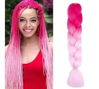 WUODHTW Braiding Hair Extension Braids Hair Hot Synthetic Crochet Twist Braid Hair Extension for Box Braids Synthetic Fiber for Women Cosplay Halloween (-B40)