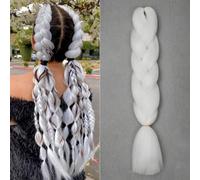 WUODHTW Braiding Hair Extension Braids Hair Hot Synthetic Crochet Twist Braid Hair Extension for Box Braids Synthetic Fiber for Women Cosplay Halloween (-60#)