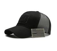 WUODHTW Gorra de Béisbol Táctica de Bandera de Estados Unidos - Malla de Camuflaje para Hombre y Mujer, Operador Militar, Tiro y Caza