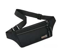WUODHTW Riñonera deportiva para hombres y mujeres, al aire libre, para teléfono móvil, para correr, fitness, ocio, bolsa de lona, negro 1, Mochila informal