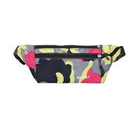 WUODHTW Riñonera deportiva para hombres y mujeres, bolsa de teléfono móvil al aire libre para correr, fitness, ocio, bolsa de lona, Rosa Amarillo 1, Mochila informal
