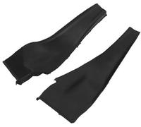 WUPEDI 1 par de cubiertas embellecedoras de extensión de capó delantero negro, Panel de cubierta de esquina for limpiaparabrisas, for sedán cubierta del capó del limpiaparabrisas lateral