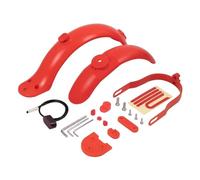 WUPEDI Almohadilla de elevación Guardabarros modificada/Soporte Soporte/luz Trasera/Tapa Goma, for Xiaomi, Kits Rueda Trasera Patinete eléctrico M365 Pro 1S Guardabarros(Rot)