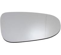 WUPEDI Cristal de espejo retrovisor derecho calefactable for VW Golf Mk6 2009-2012 5K0857522, cristal de espejo retrovisor + placa trasera lente de espejo convexo