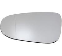WUPEDI Cristal de espejo retrovisor izquierdo calefactable for VW Golf Mk6 2009-2012 5K0857521, cristal de espejo retrovisor + placa trasera lente de espejo convexo