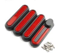 WUPEDI Cubierta de rueda delantera for patinete eléctrico Xiaomi Pro 2/1s/Pro, carcasa protectora reflectante, piezas modificadas ABS Tapacubos reflectante para monopatín eléctrico(Red set)