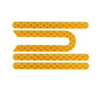 WUPEDI Cubierta de rueda, tapa cubo, carcasas protectoras, pegatinas reflectantes, for Xiaomi, 3 Scooter Eléctrico Pro 2 M365 1S, accesorios for Tapacubos reflectante para monopatín eléctrico(Yellow)