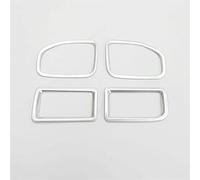 WUPEDI Embellecedor for panel de control salida aire central coche, ABS mate, 4 piezas, for Mitsubishi, Outlander 2016 2017 2018 Moldura para el interior del coche