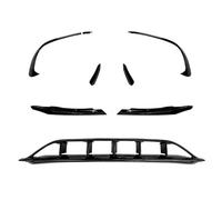 WUPEDI for, Clase A W176 A45 AMG Sport 2016-2018, cubierta de labio del alerón parachoques delantero, divisor entrada aire, marco capó Cubierta de ventilación antiniebla del parachoques delantero