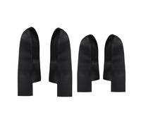 WUPEDI For CRV CR-V 2007 2008 2009 2010 2011 Panel de manija puerta coche reposabrazos cubierta cuero microfibra solo modelo 4 puertas Panel de la puerta del coche(4pcs Black)
