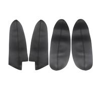 WUPEDI For VW, for Beetle, 2012 2013 2014 2015 2016 2017 2018 2019 Car Styling Panel de Puerta Interior Reposabrazos Cubierta Cuero Microfibra Panel de la puerta del coche(4pcs,Black-red line)